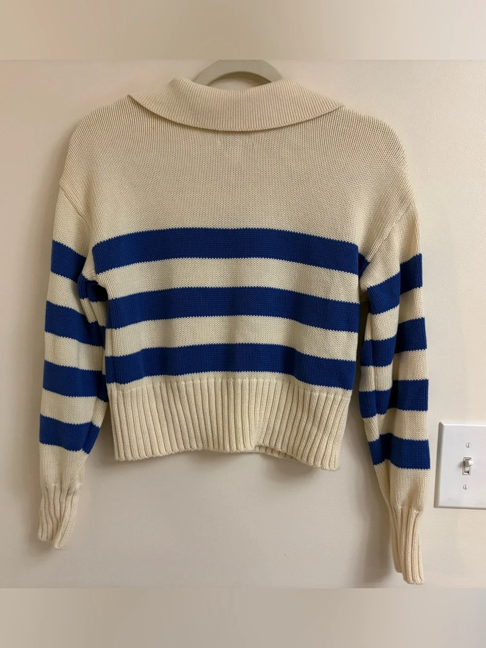 Pistola Arlo Polo Sweater XS Stripe 100% Cotton preppy French coastal fisherman - Picture 6 of 9
